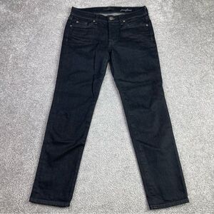 7 For All Mankind Josefina Jeans Women’s 25 Black Slim Straight Low Rise Denim